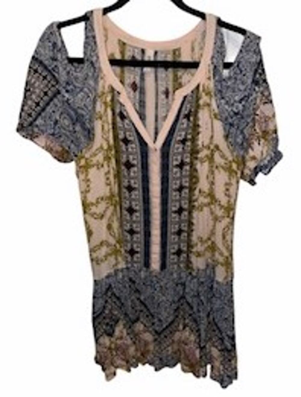 FREE PEOPLE cold shoulder top SZ S EUC